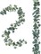 2 Pack Artificial Eucalyptus Garland – Faux Silk Silver Dollar Leaves Vines, Handmade Greenery Garland for Wedding Backdrop, Arch, Indoor & Outdoor Wall Decorations